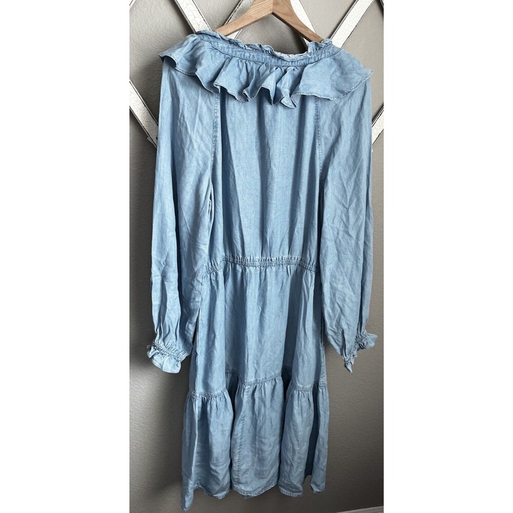 NWT! Lauren Ralph Lauren Women's 12 Tie Blouson Sleeve Dress Lyocell - Picture 7 of 9